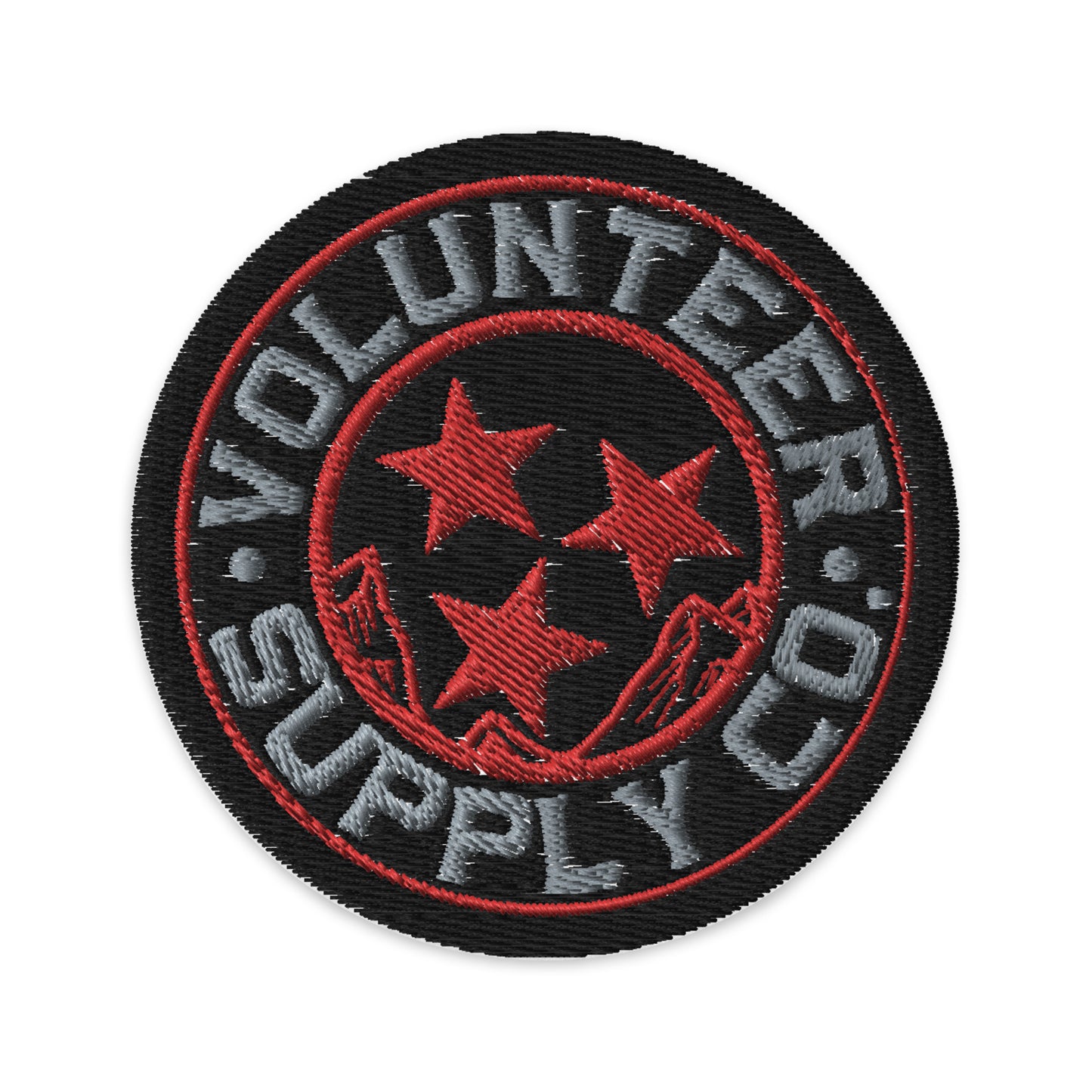 Volunteer Supply Co. Red Tri-Star Patch