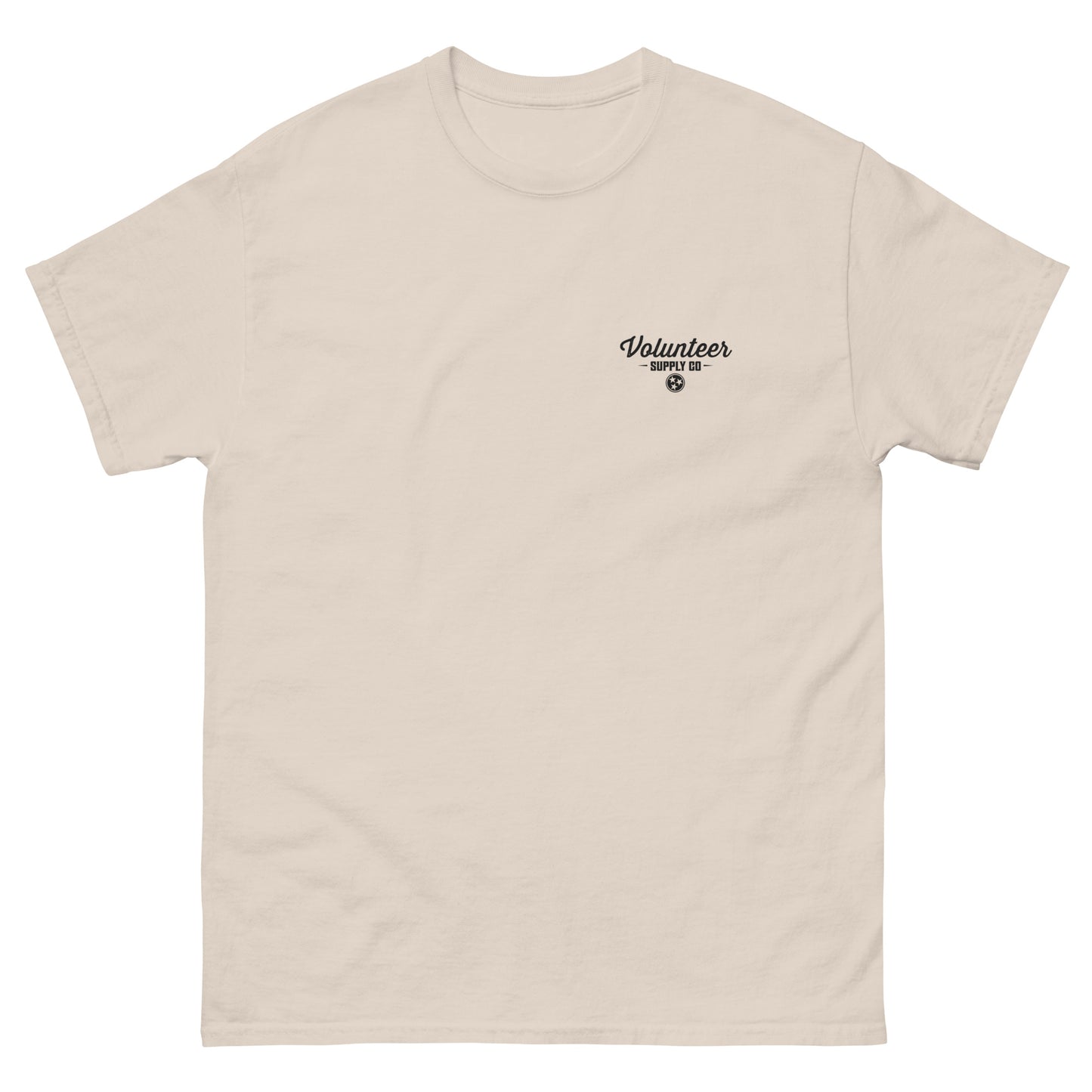 Volunteer Supply Co. Tee - Small Logo Front - Large Back