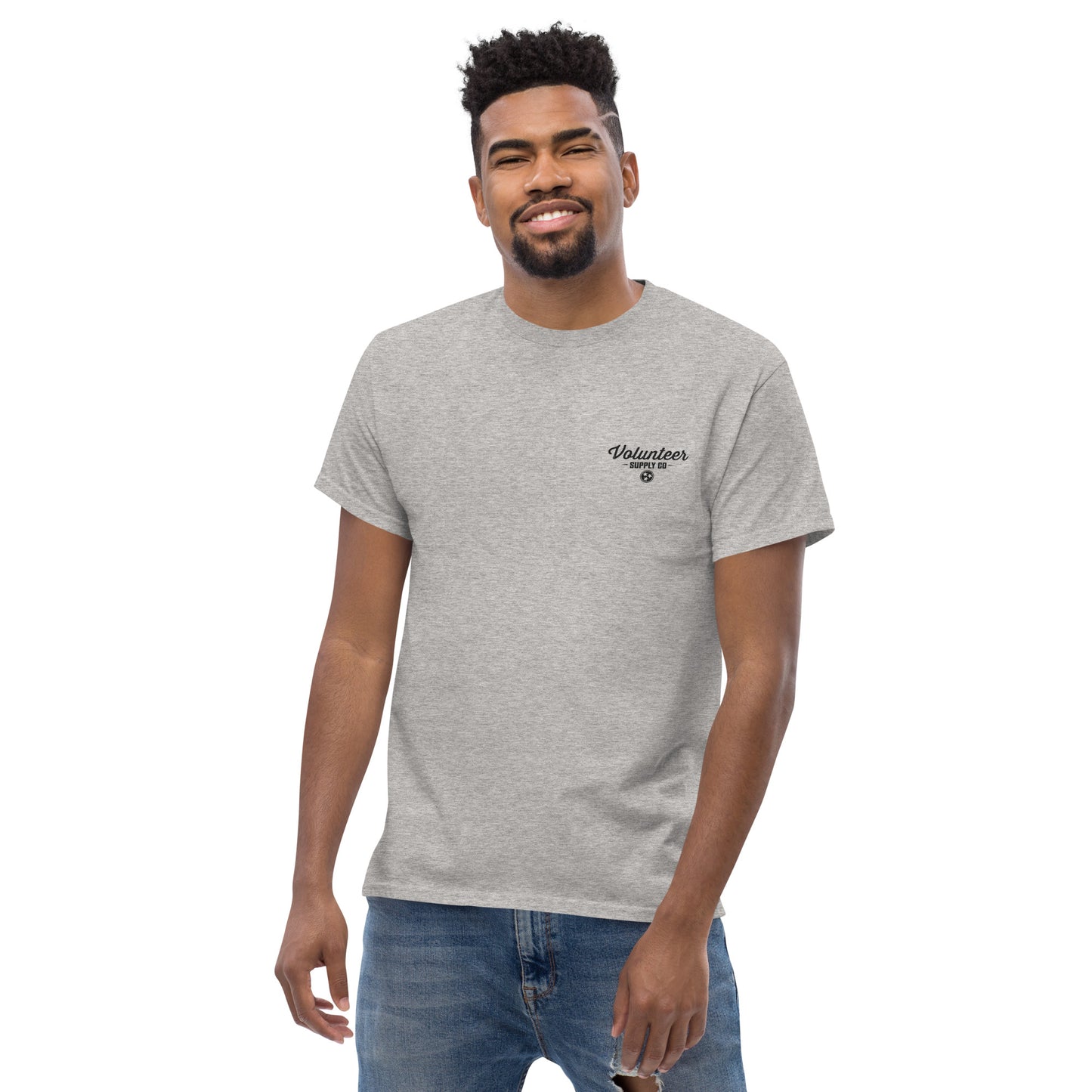 Volunteer Supply Co. Tee - Small Logo Front - Large Back